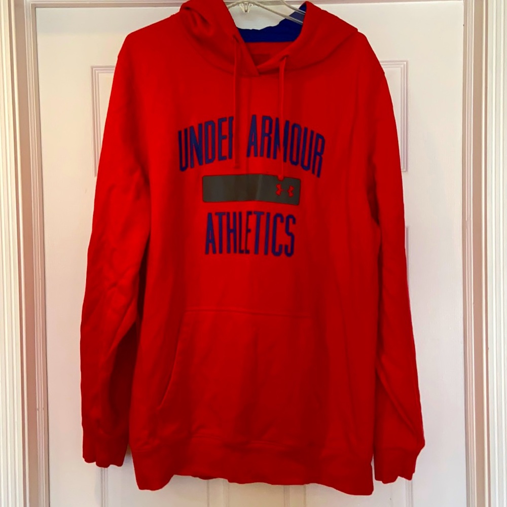 Bold Red Cozy UA Storm Hoodie